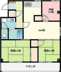 ドミール八坂の物件間取画像